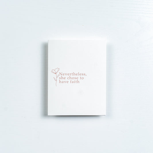 She Chose Faith Card