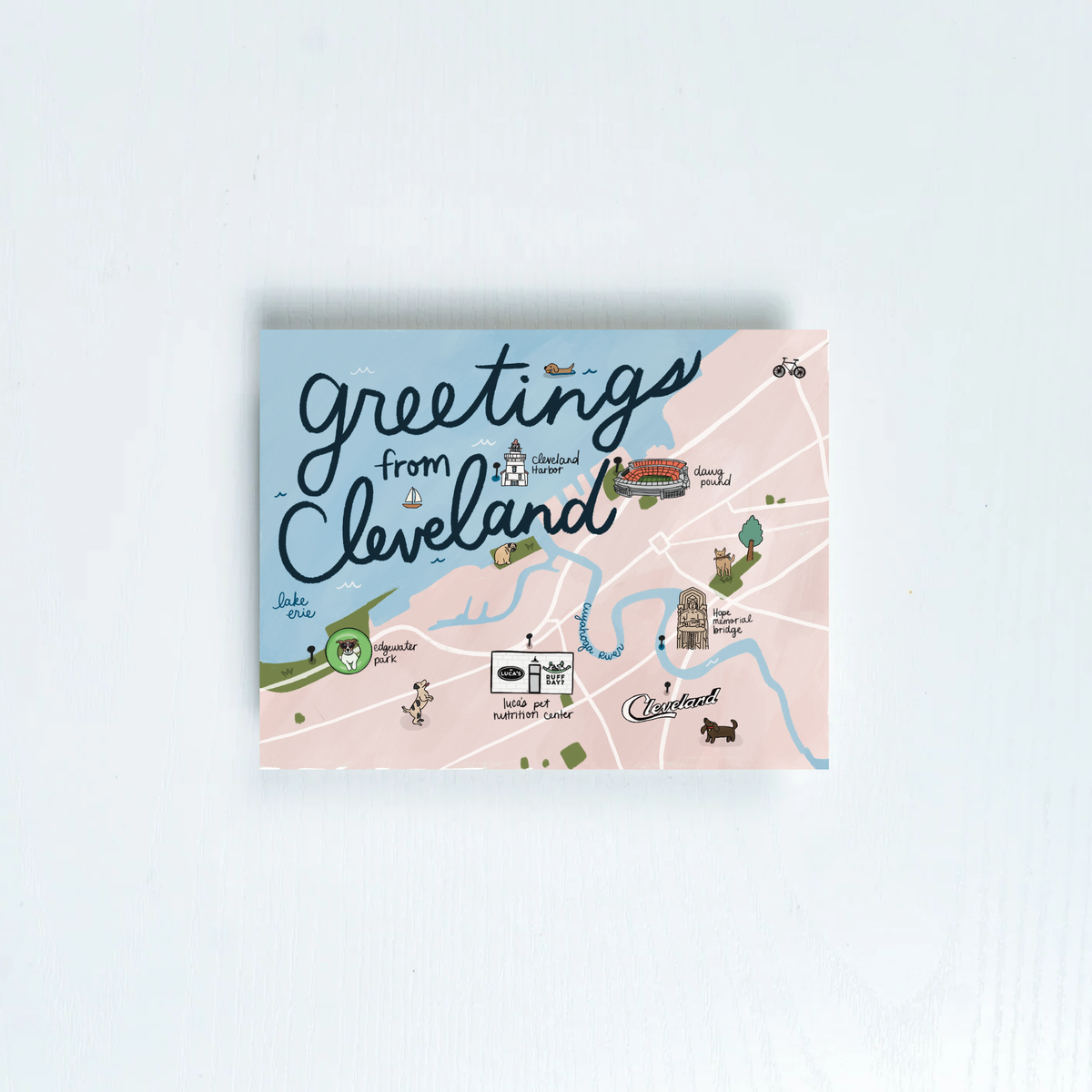 Greetings From Cleveland Card