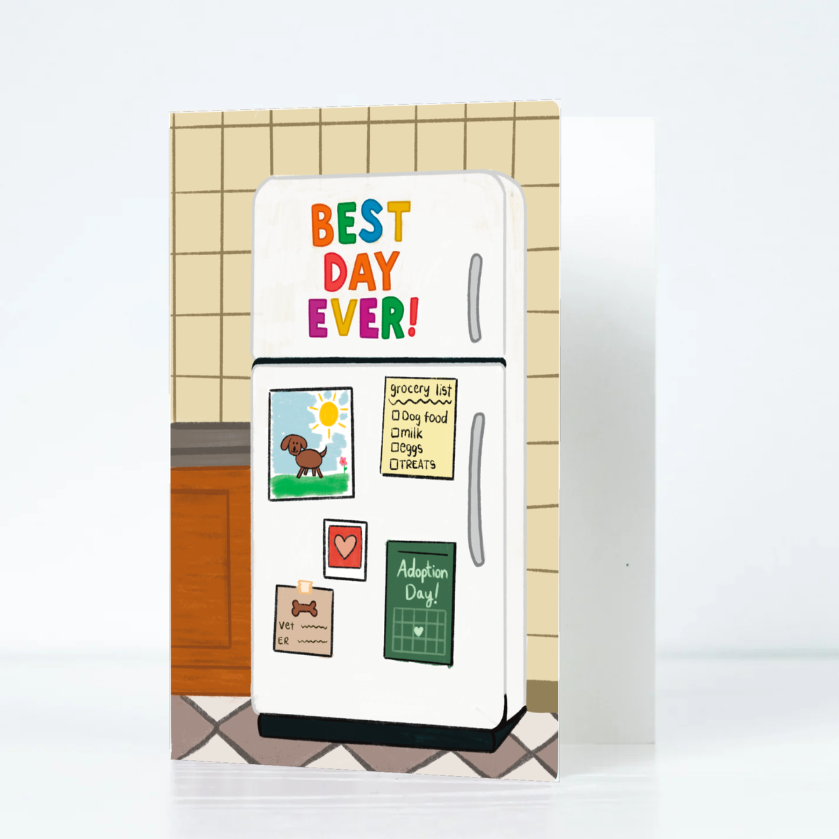 Best Day Ever Pet Adoption Card