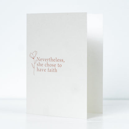 She Chose Faith Card